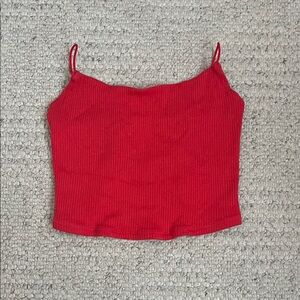 Garage - Red Ribbed Women's Top